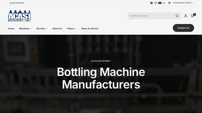 Bottling & Filling Equipment Manufacturer - ACASI Machinery – Acasi