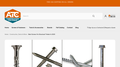 What Are The Best Structural Wood Screws?