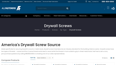 Drywall Screws | Allfasteners Products