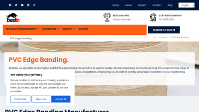 PVC Edge Banding Supplier - Woodworking Machine