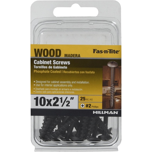 Illustrative example of black furniture screws from Google Search