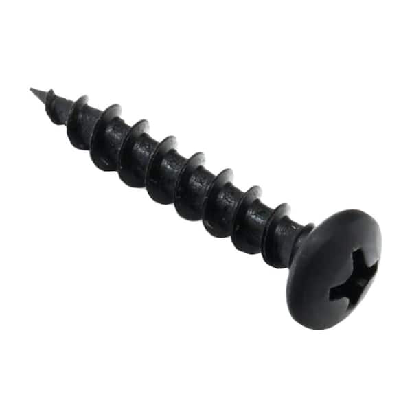Illustrative example of black furniture screws from Google Search