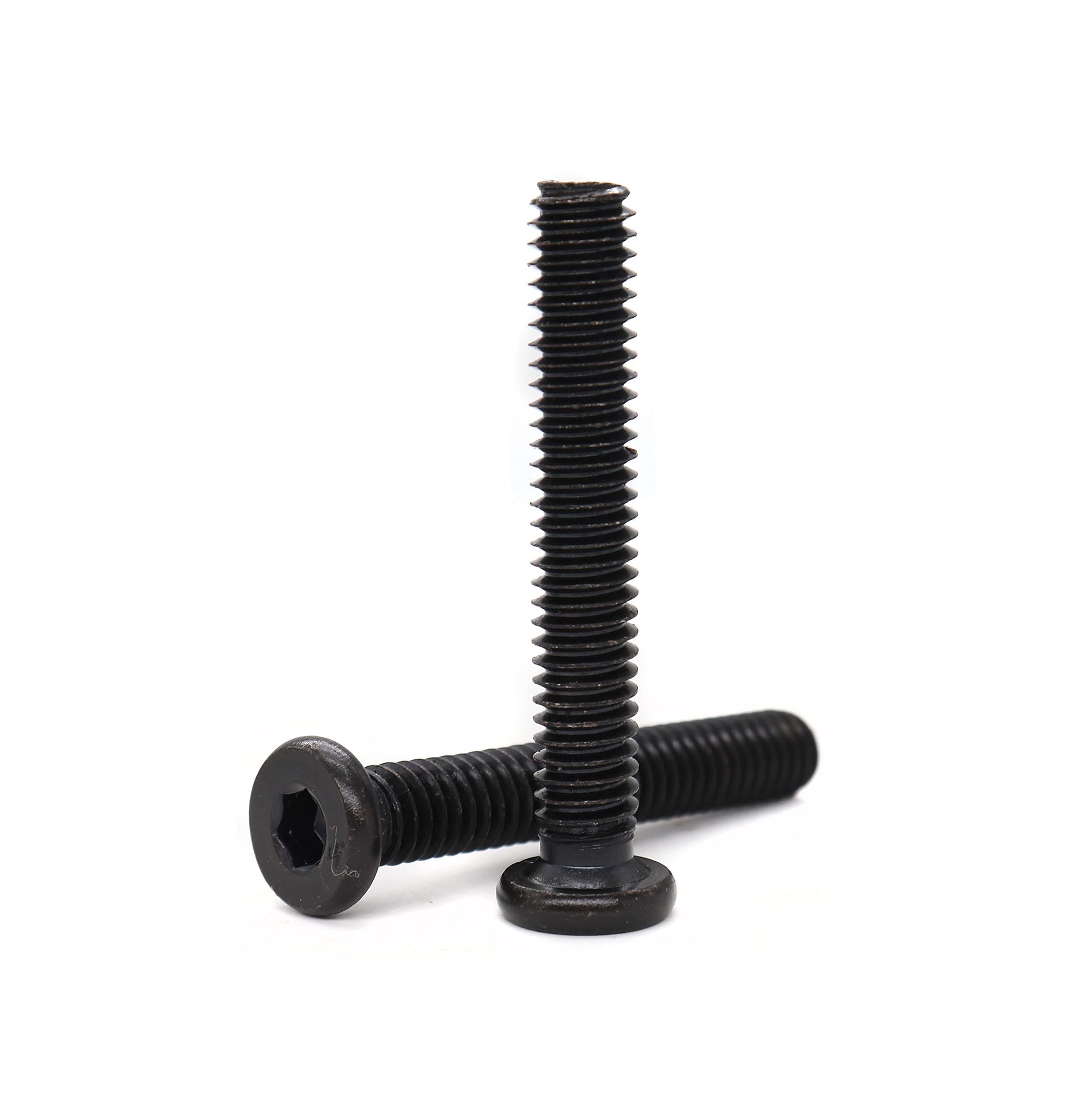 Illustrative example of black furniture screws from Google Search