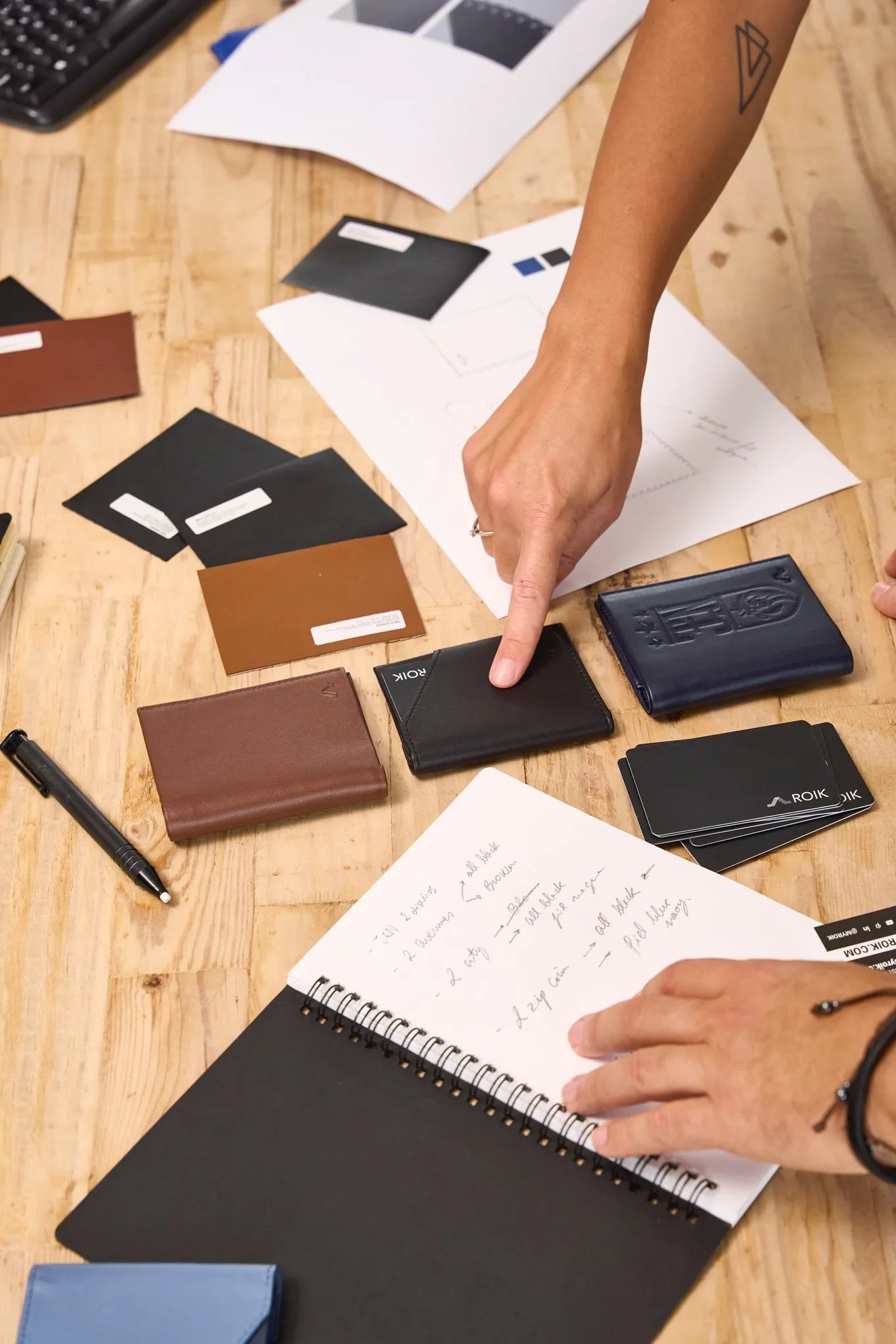 Illustrative example of breathable leatherette from Google Search