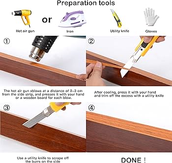 Illustrative example of cherry edge banding from Google Search