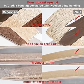 Illustrative example of cherry edge banding from Google Search