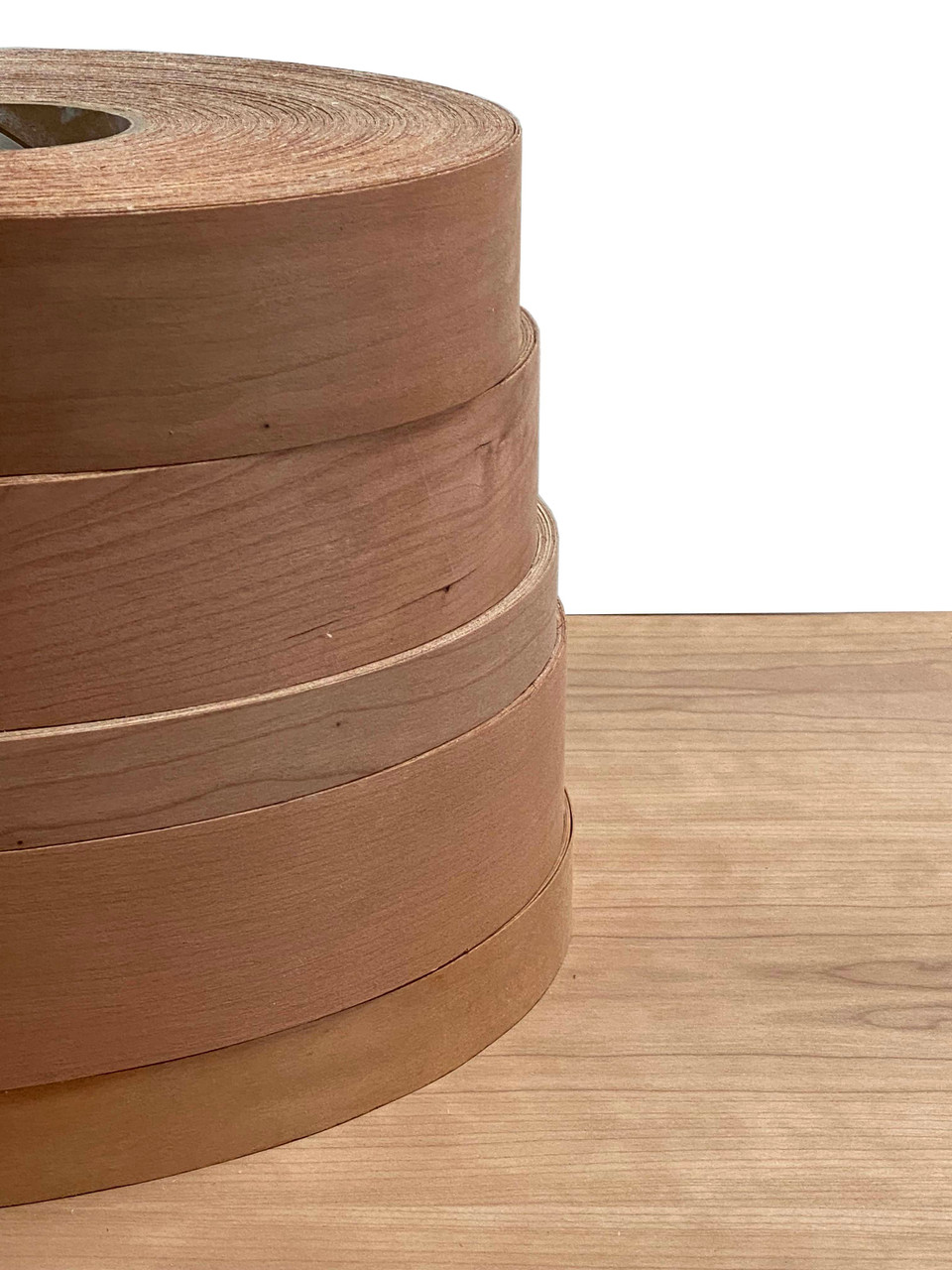 Illustrative example of cherry edge banding from Google Search