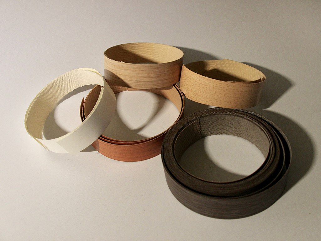Illustrative example of edge banding laminate from Google Search