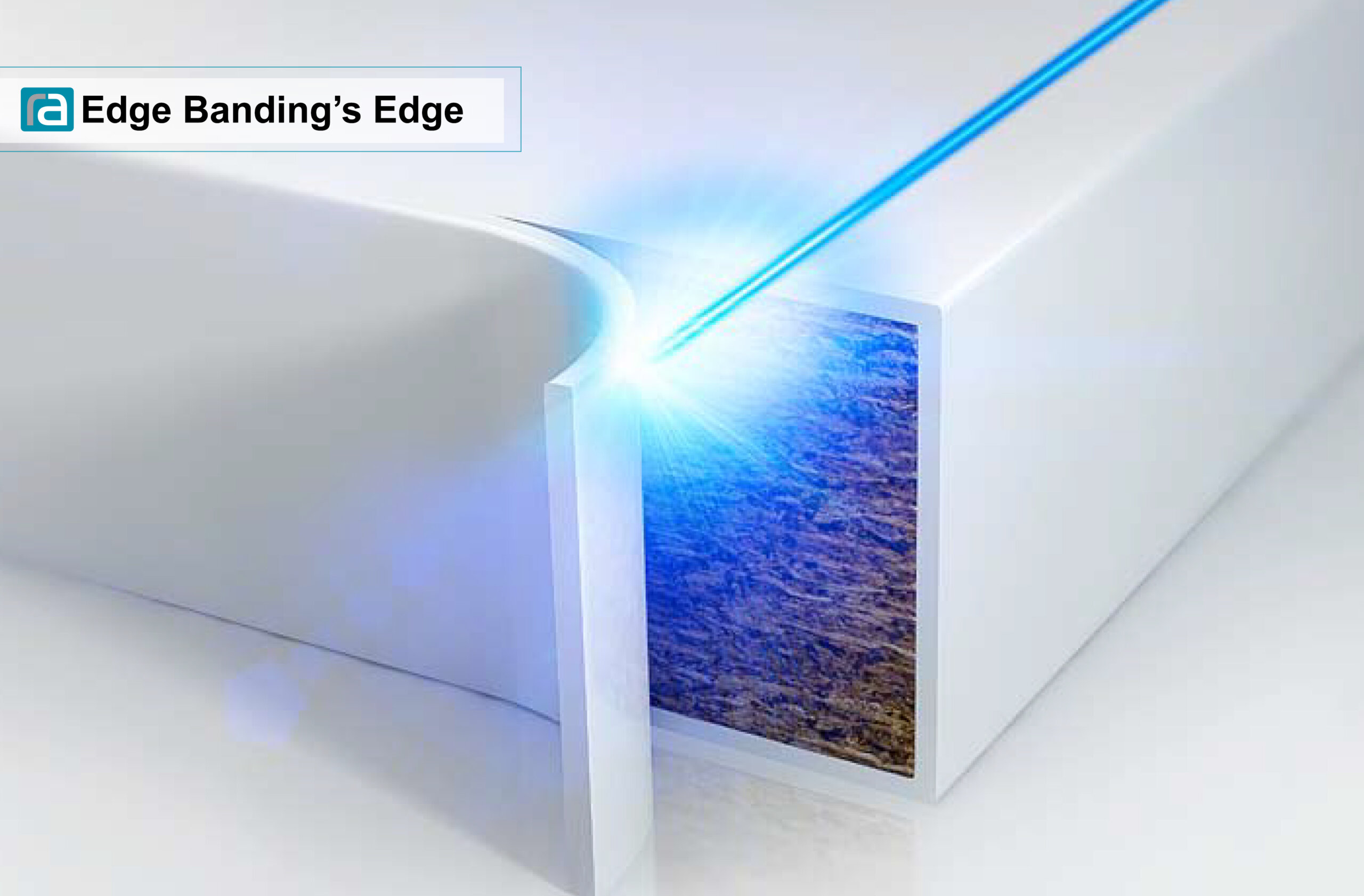 Illustrative example of edge banding laminate from Google Search