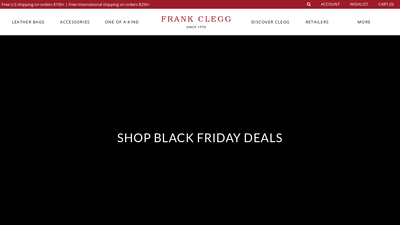 Handmade Leather Goods | Frank Clegg Leatherworks