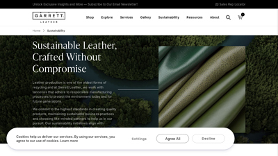 Sustainability - Garrett Leather