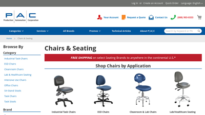 Your Seating Experts | Task Chairs for Manufacturing, Cleanrooms ...