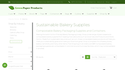 Sustainable Bakery Packaging Supplies and Containers