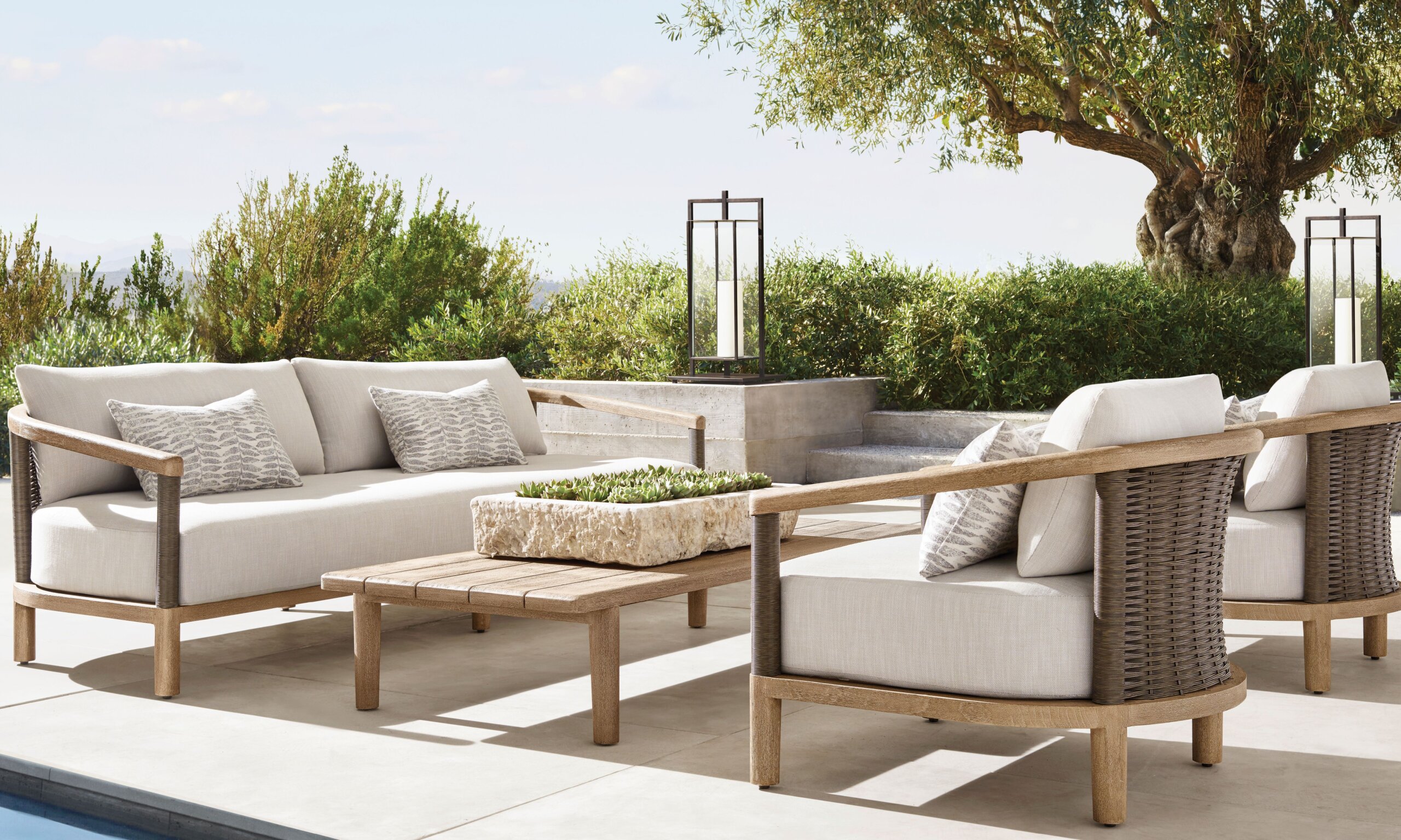 Illustrative example of hardware for outdoor furniture from Google Search