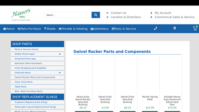 Swivel Rocker Parts & Components for Patio Furniture