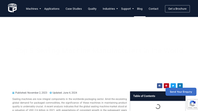 Top 5 Sealing Machine Manufacturers in the World - Levapack