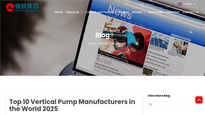 Top 10 Vertical Pump Manufacturers in the World 2024 - Liancheng