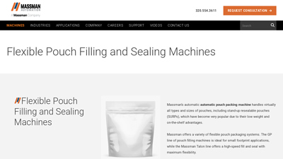 Flexible Pouch Filling and Sealing Machines - Massman Automation