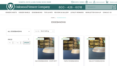 Edgebanding - Oakwood Veneer Company