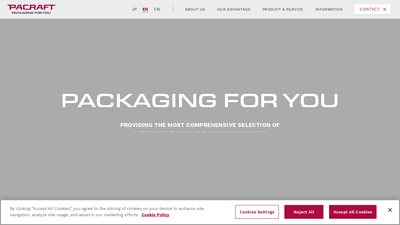 Packaging for you. Providing the most comprehensive ... - PACRAFT