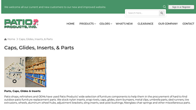 Caps, Glides, Inserts, & Parts Archives - Patio Products