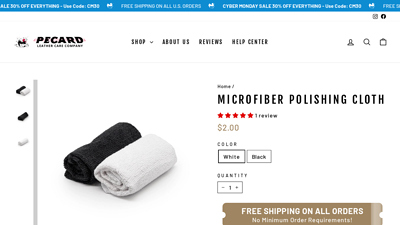 Microfiber Polishing Cloth - Pecard Leather Care Company