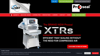 Proseal | Tray Sealing Machines | Packaging Solutions