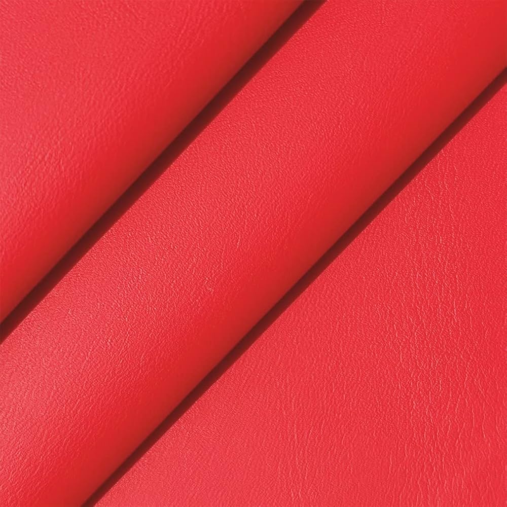 Illustrative example of red synthetic leather from Google Search