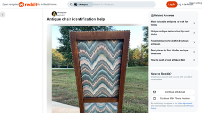 Antique chair identification help - Reddit