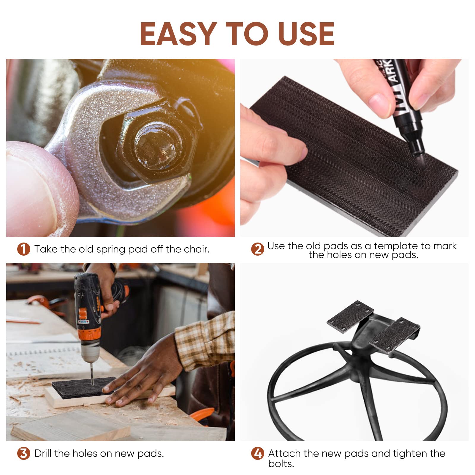 Illustrative example of rocker chair parts from Google Search