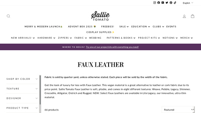 Faux Leather - Sallie Tomato