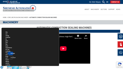 Automatic Conduction Sealing Machines | Shemesh Automation