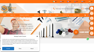 Black Countersunk Head Confirmat Screw - Sinsun