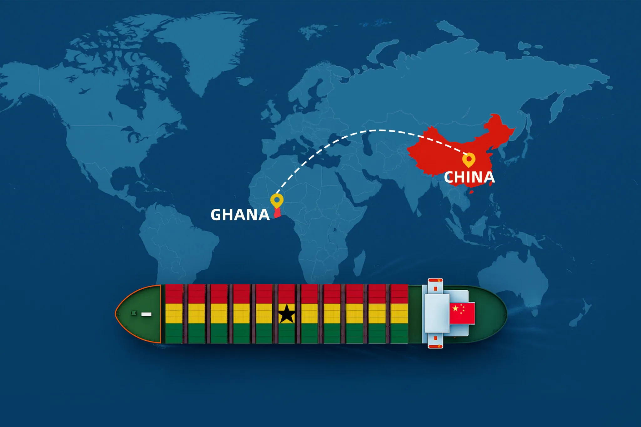 best shipping company from china to ghana