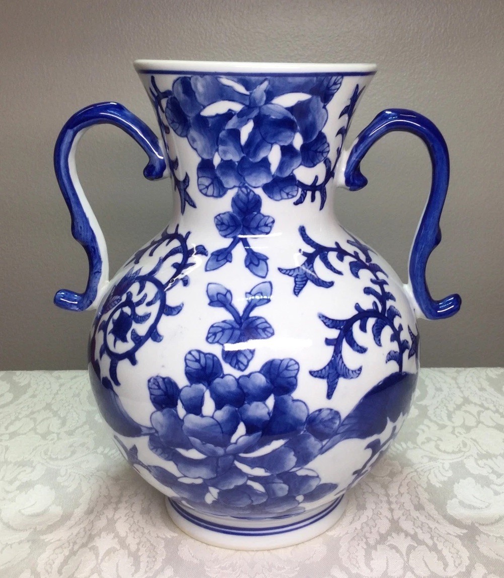 bombay company blue and white china
