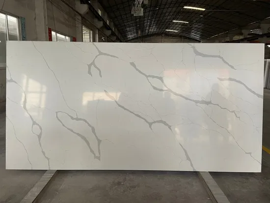 calacatta white quartz slab made in china wholesale