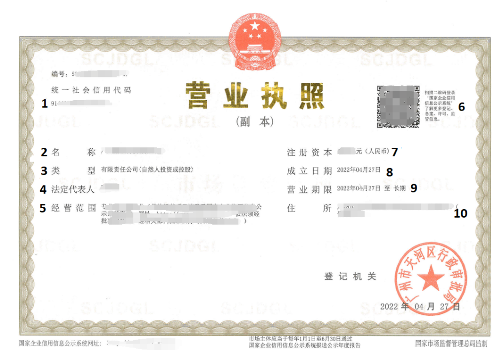 check china company registration