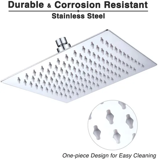 china 12 inch square rain shower head company