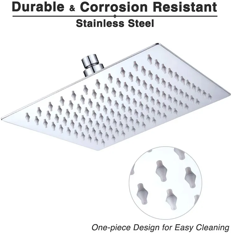 china 12 inch square rain shower head wholesalers