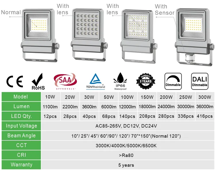 china 200w led ip66 spotlight company
