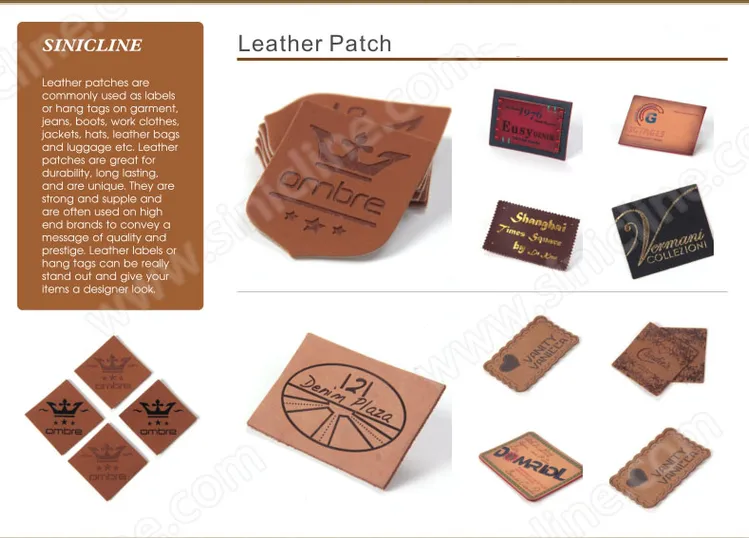 china 3d suede leather patches company