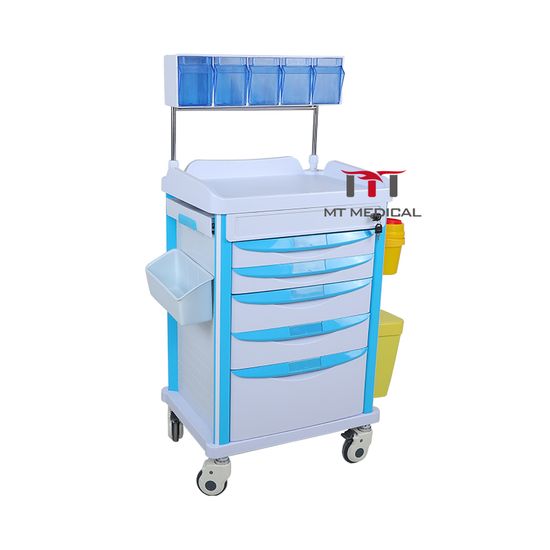 china abs 5 drawers drugs trolley wholesale