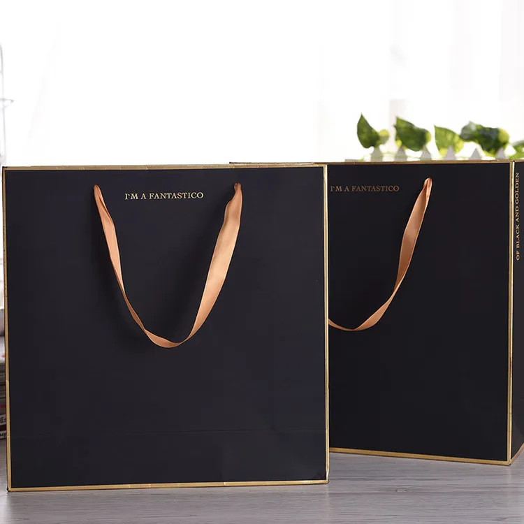 china black paper carrier bag wholesale