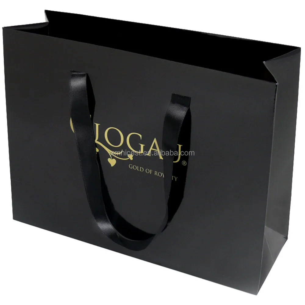 china black paper carrier bags wholesale