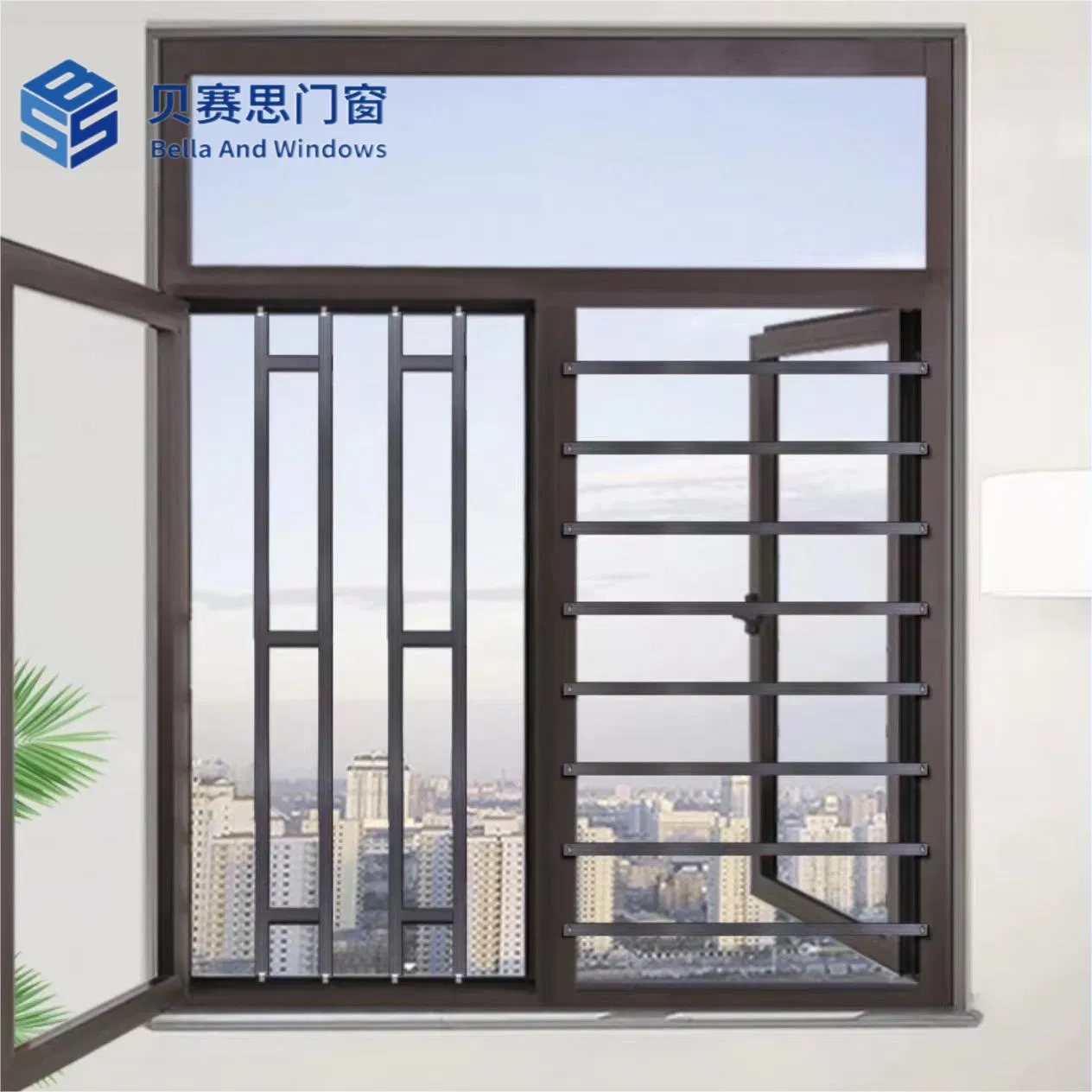 china burglary proof external aluminum window wholesale China Factory