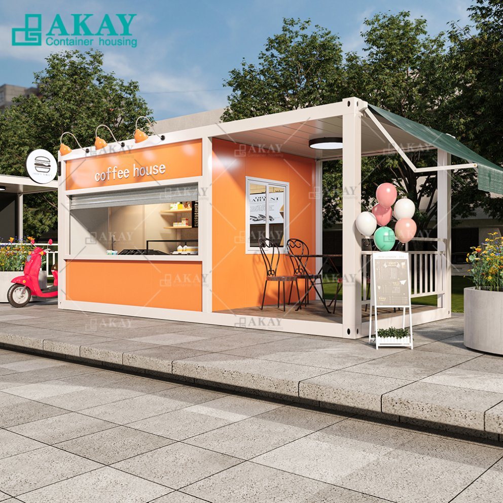 china custom wholesale prefab outdoor kiosk house China Factory