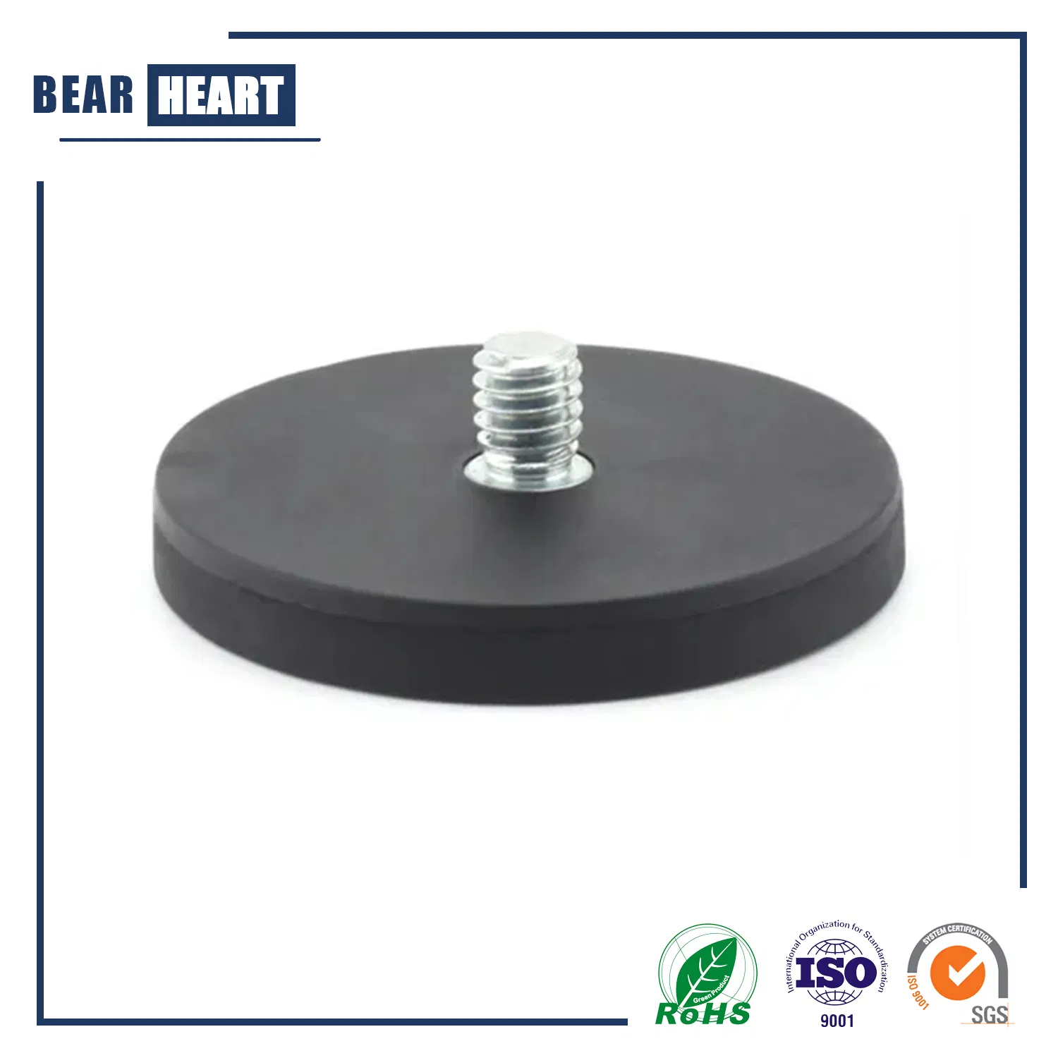 china d22 rubber coated pot magnet company