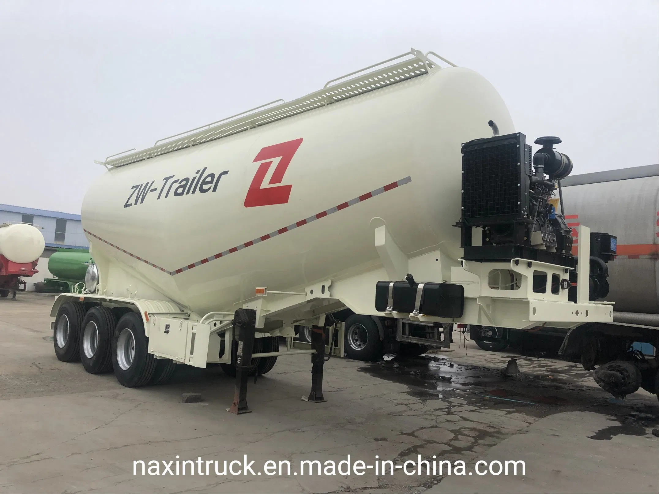 china dry bulk cement trailer customized