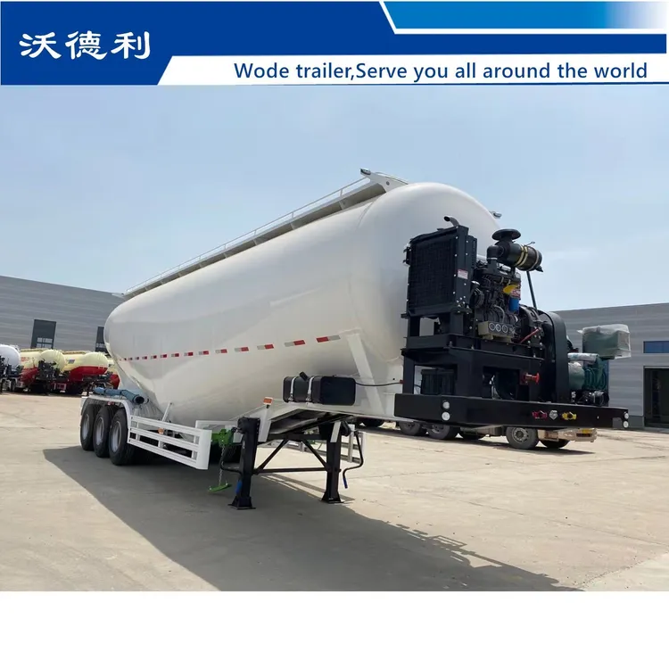 china dry bulk cement trailer customized