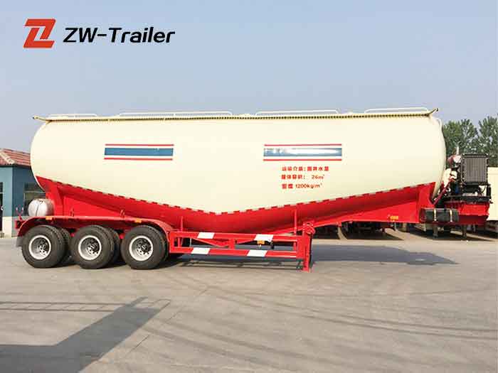 china dry bulk cement trailer customized